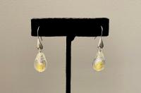 Earrings Silver & Gold Droplet (E8) by Leslie Genninger