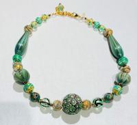 Necklace Green Murrini (NB38) by 