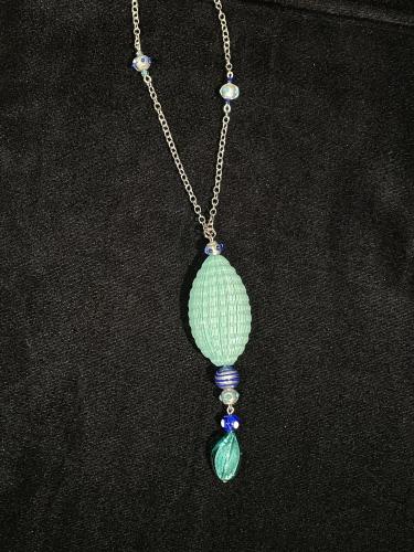 Necklace Turquoise (NPB30) by Leslie Genninger