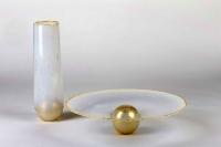 Palla Set - Opaline with Bubbles and Gold Leaf by Benjamin Moore