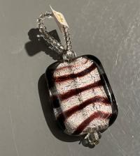 Pendant Silver Stripe (PS7) by Leslie Genninger