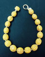 Necklace 200+ Year Old Chinese Melon Beads by Miranda Crimp