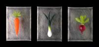 Vegetable Triptych by Jen Violette